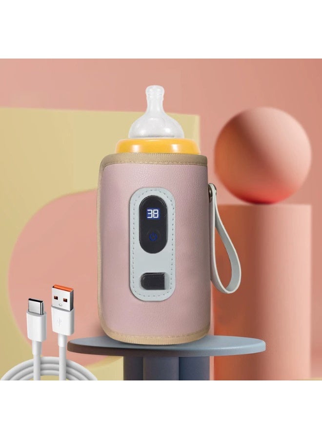 Universal Baby Bottle Warmer & Insulator | USB-Powered Portable Travel Heating Sleeve for Infant Feeding - Image 1